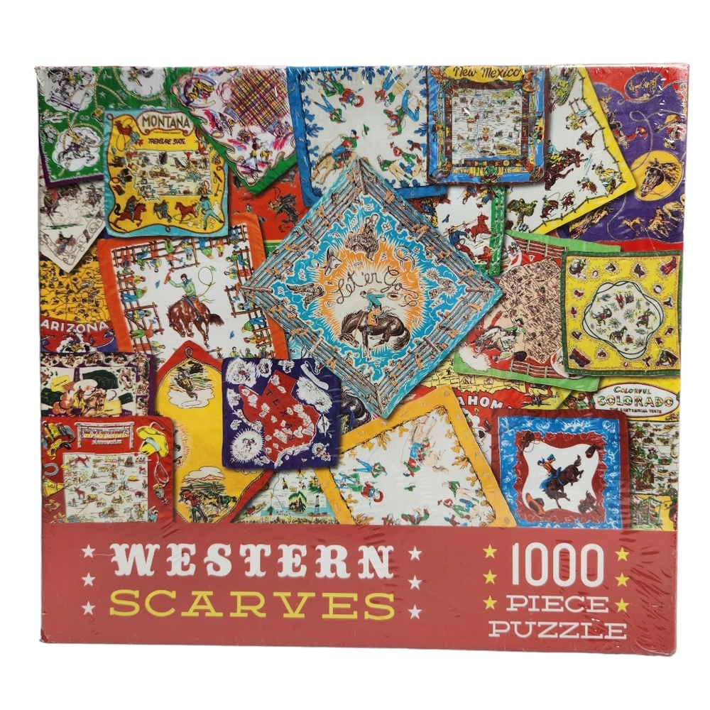 Western Texas Scarves 1000 pcs Puzzle